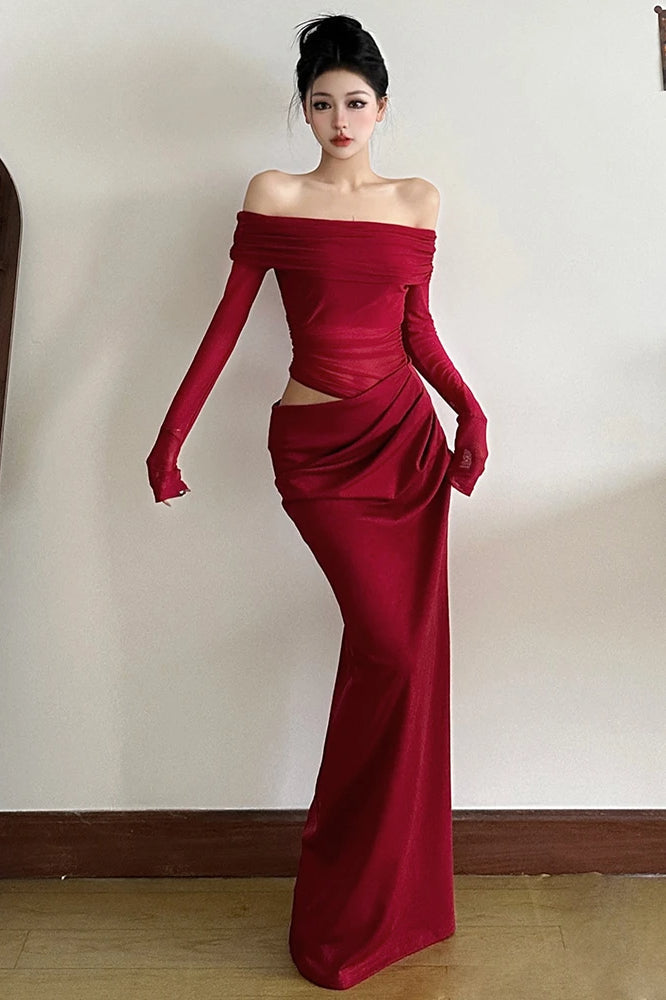 Cutenew Mesh Ruched Maxi Dress - View 7
