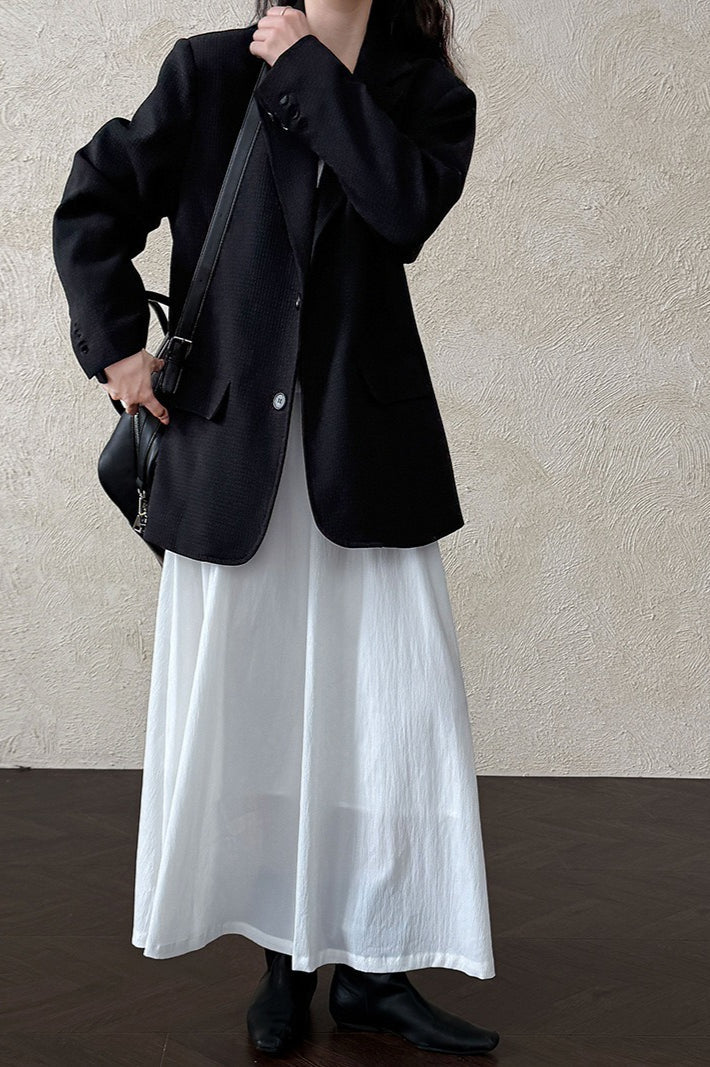 Waffle Textured Oversized Blazer
