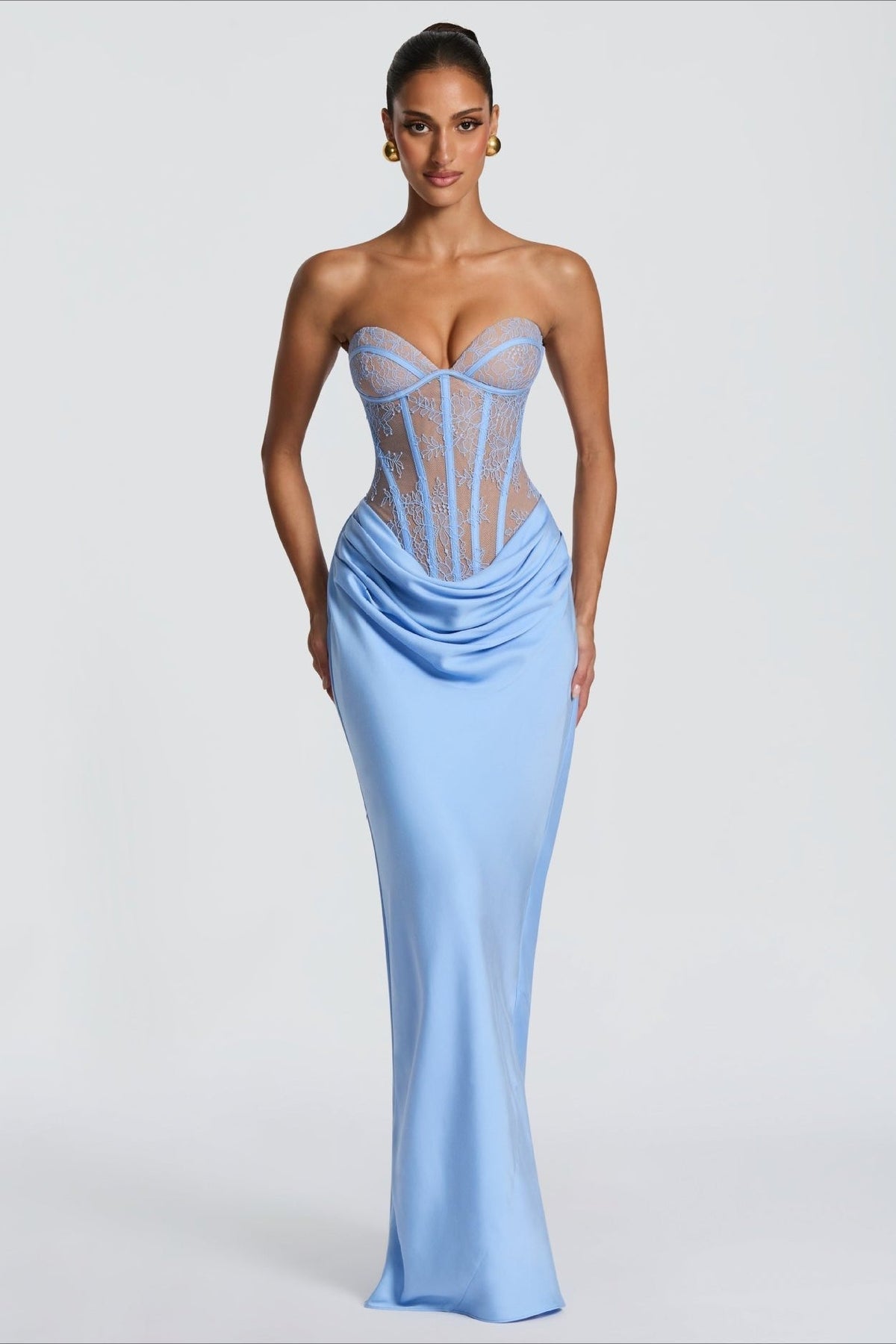 Lace Bodycon Maxi Dress
