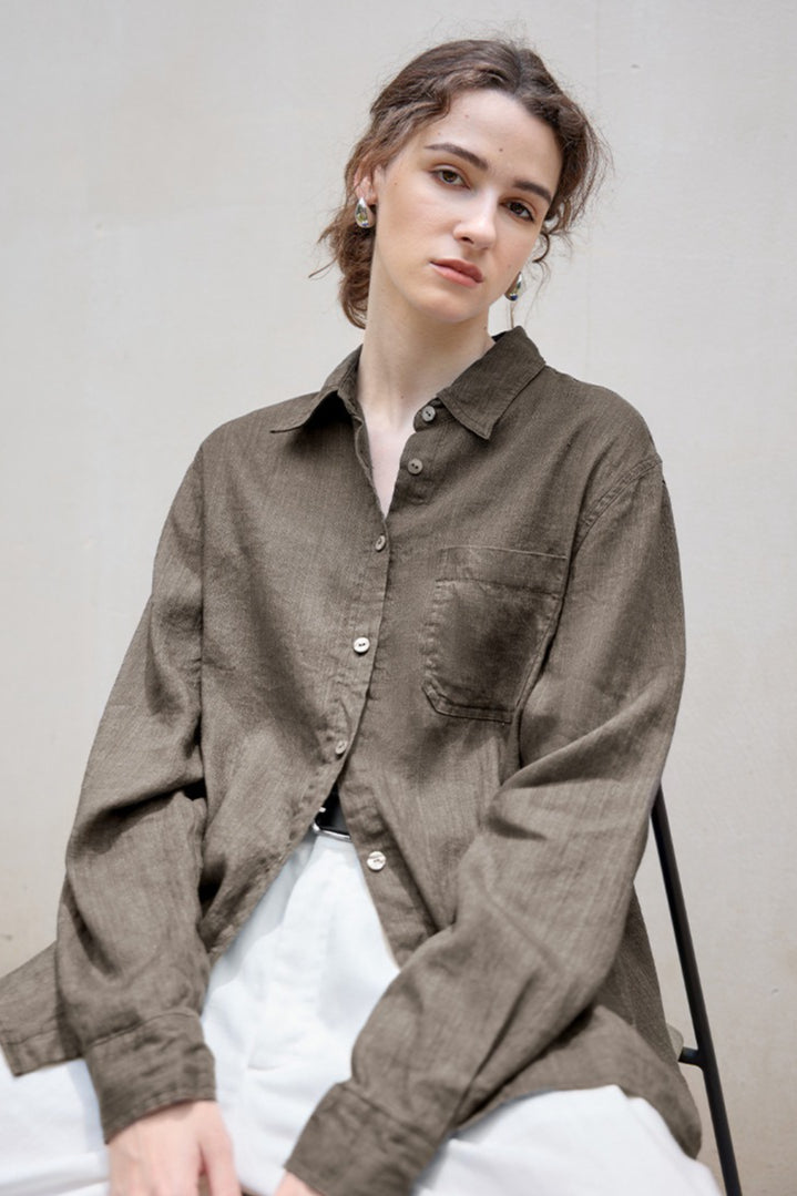 Linen Blend Blouse