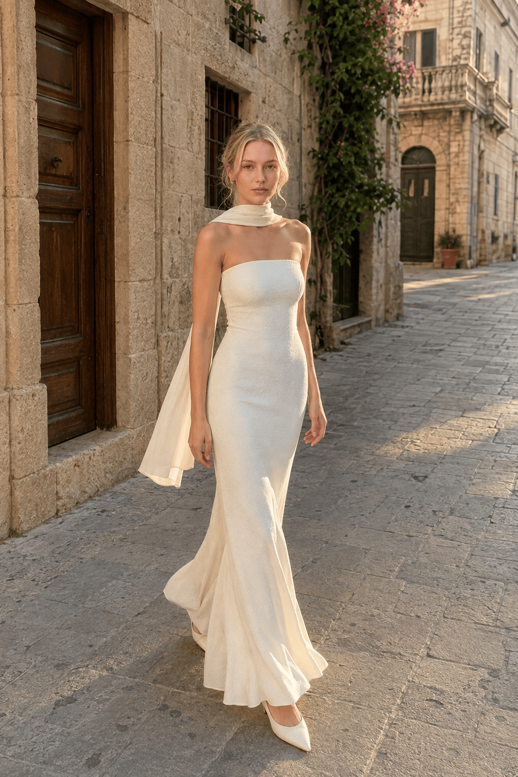 Strapless Mermaid Maxi Dress