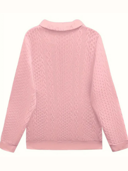 Quarter Zip Cable Knit Pullover Sweater 15