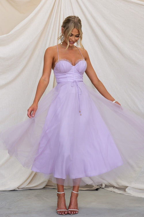 Tulle Sweetheart Tiered Layered Maxi Dress - View 7