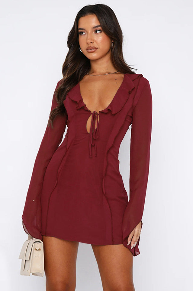 Surround Sound Mesh Mini Dress - View 13