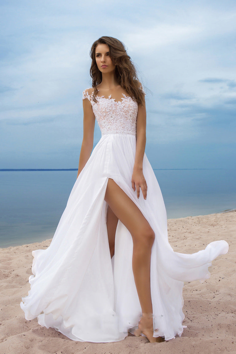 Without A Doubt Crochet Lace Maxi Dress - View 4