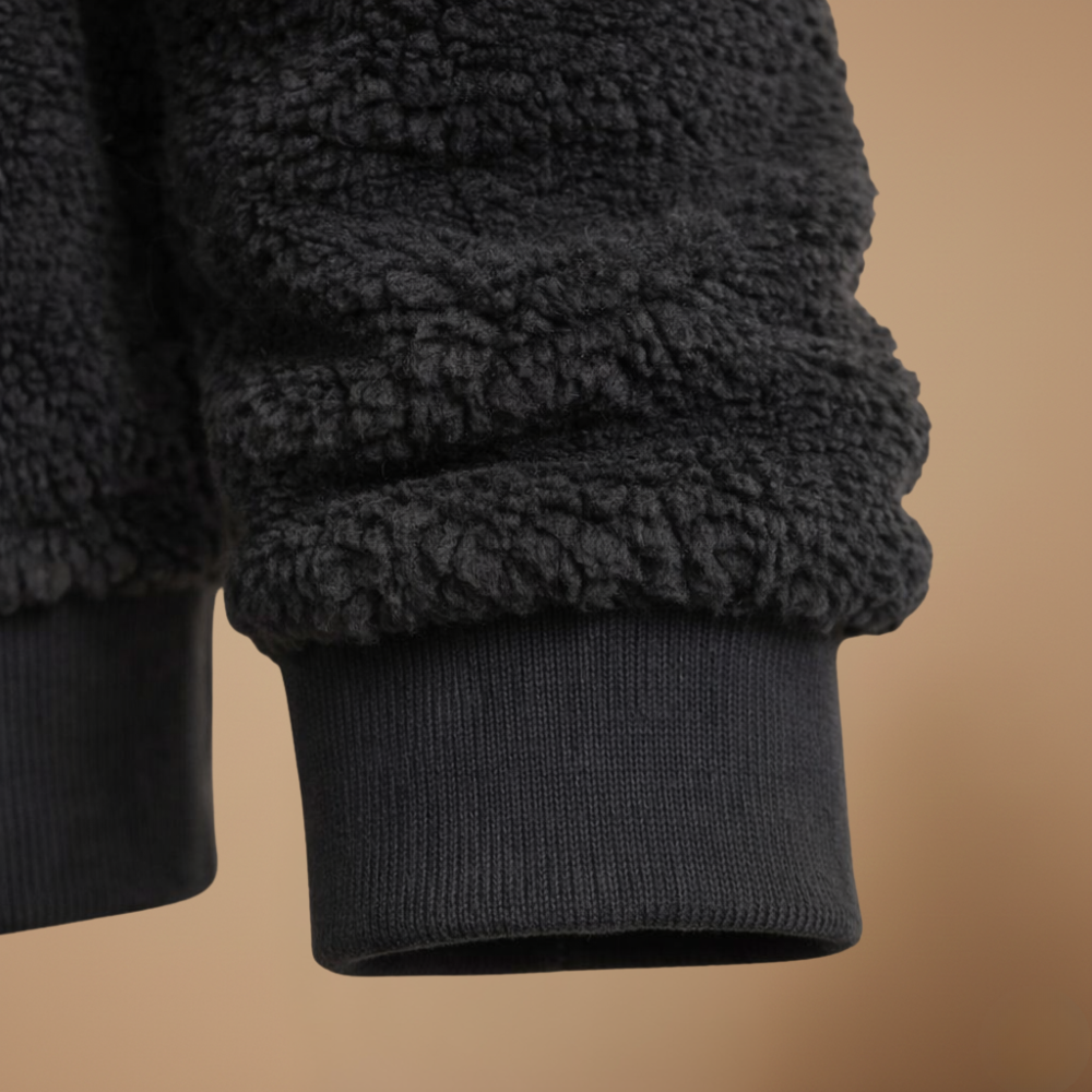 Hooded Zip Front Sherpa Fleece Jacket 27