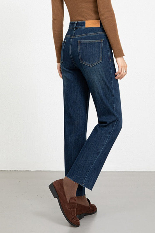 High-Waist Denim Jeans