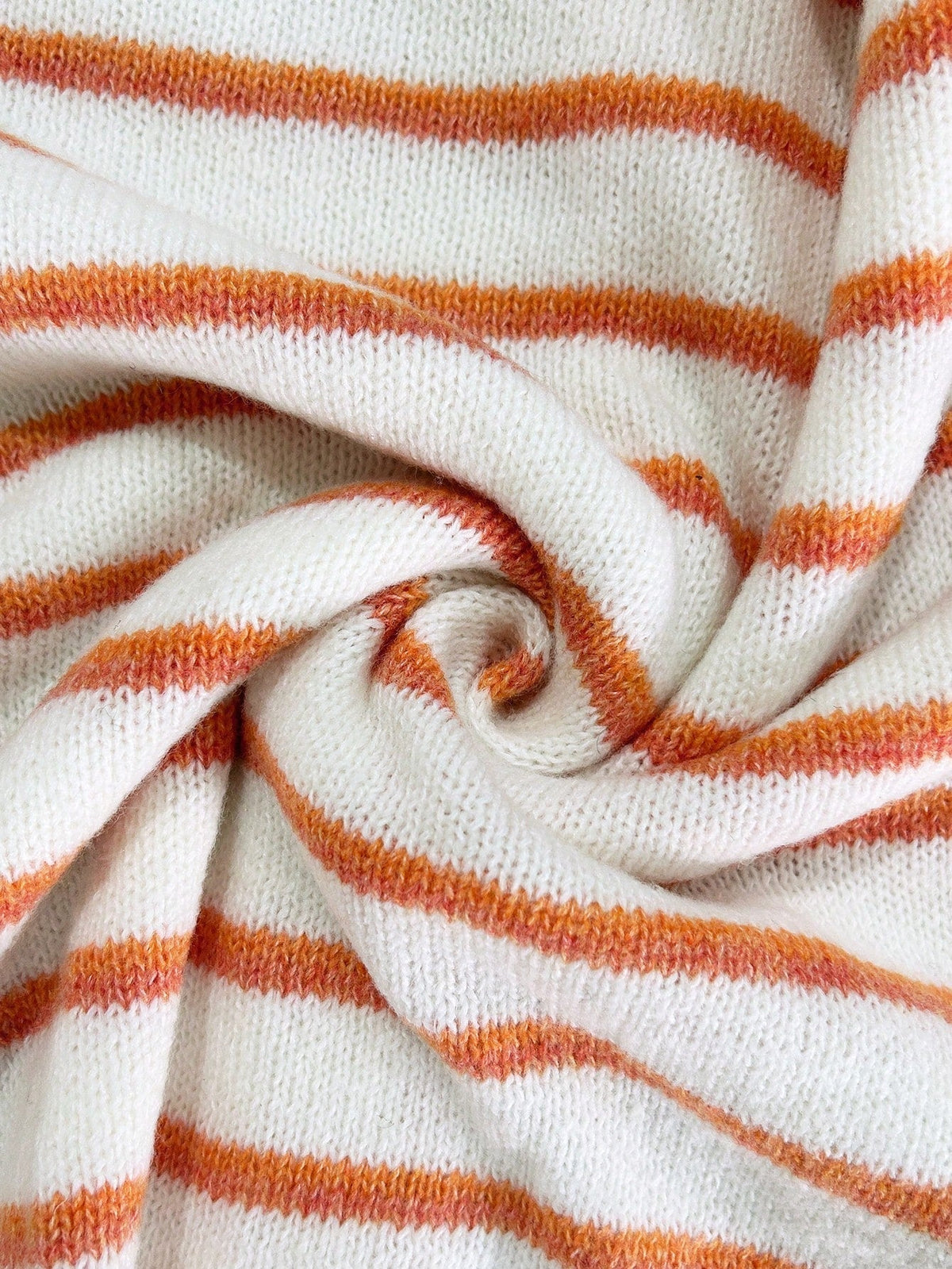 Striped Button Front Knit Cardigan 6