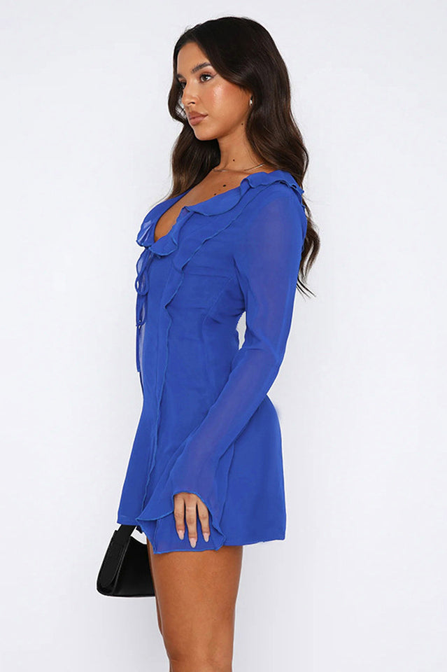 Surround Sound Mesh Mini Dress - View 5