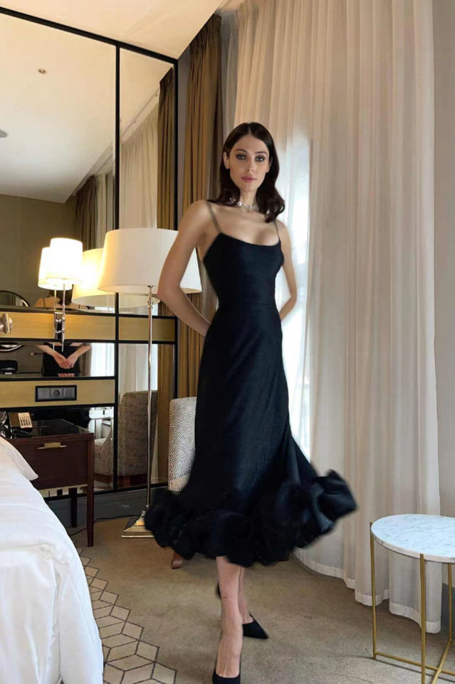 Flounce Bustier Midi Dress in Pink - View 17