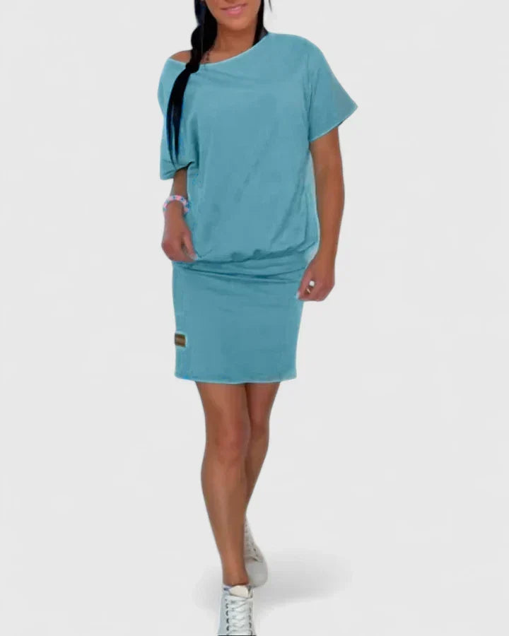 Boxy Short Sleeve Top and Bodycon Mini Skirt Two Piece Set 3
