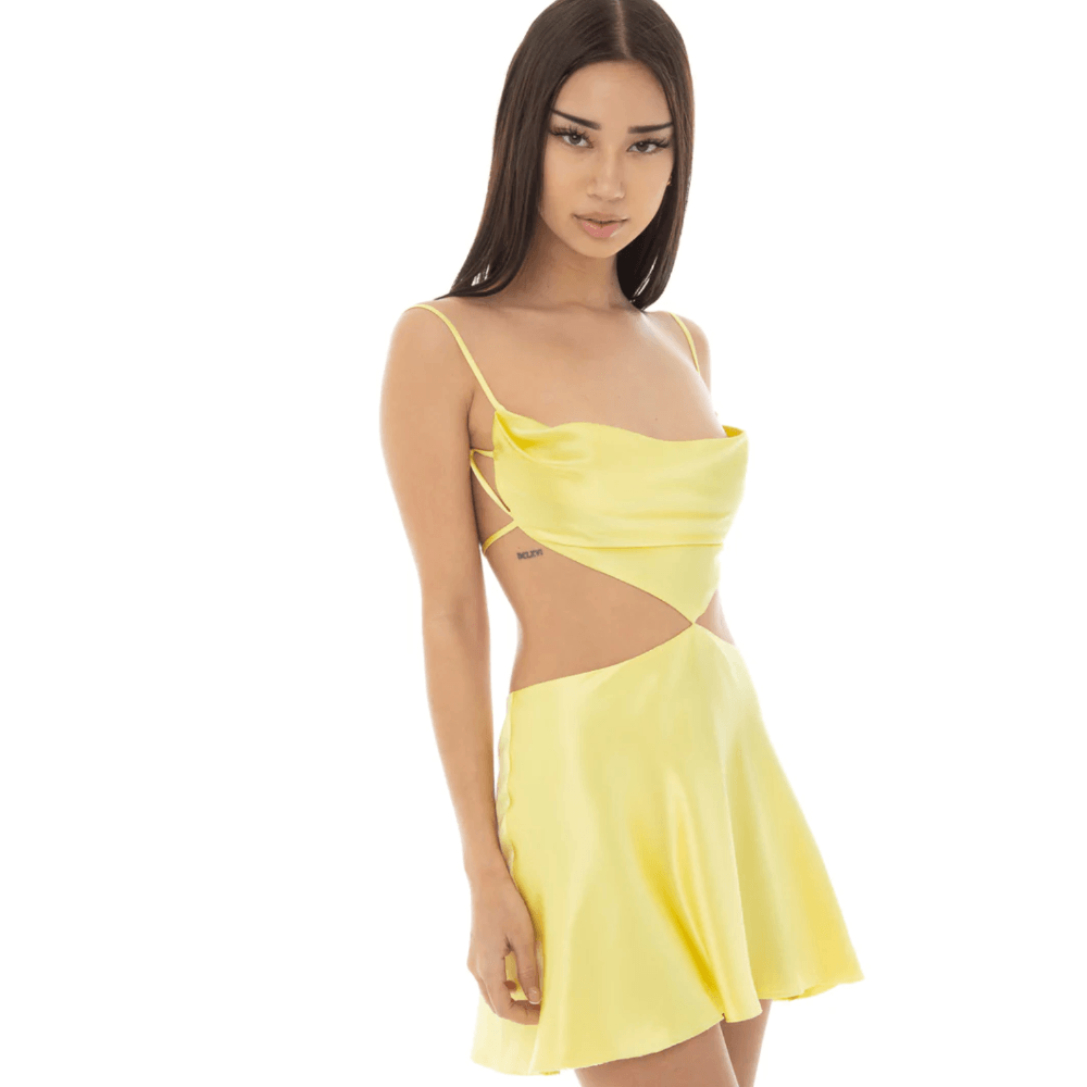 Love Land Satin Summer Mini Dress - View 9