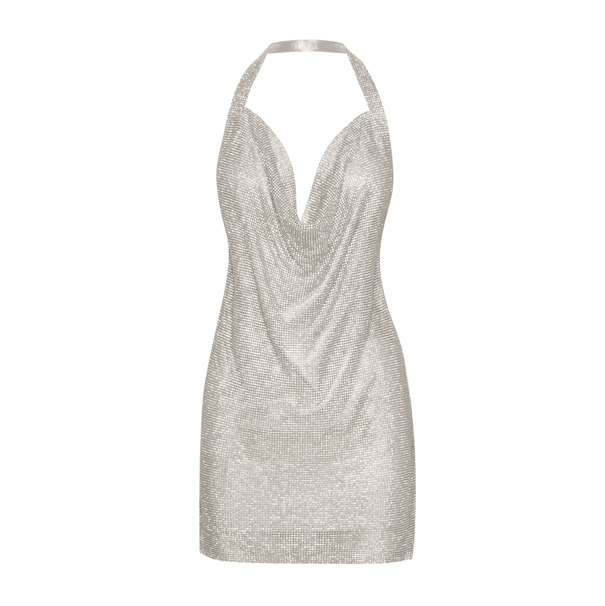 Girl Rules Diamond Mesh Mini Dress - View 17