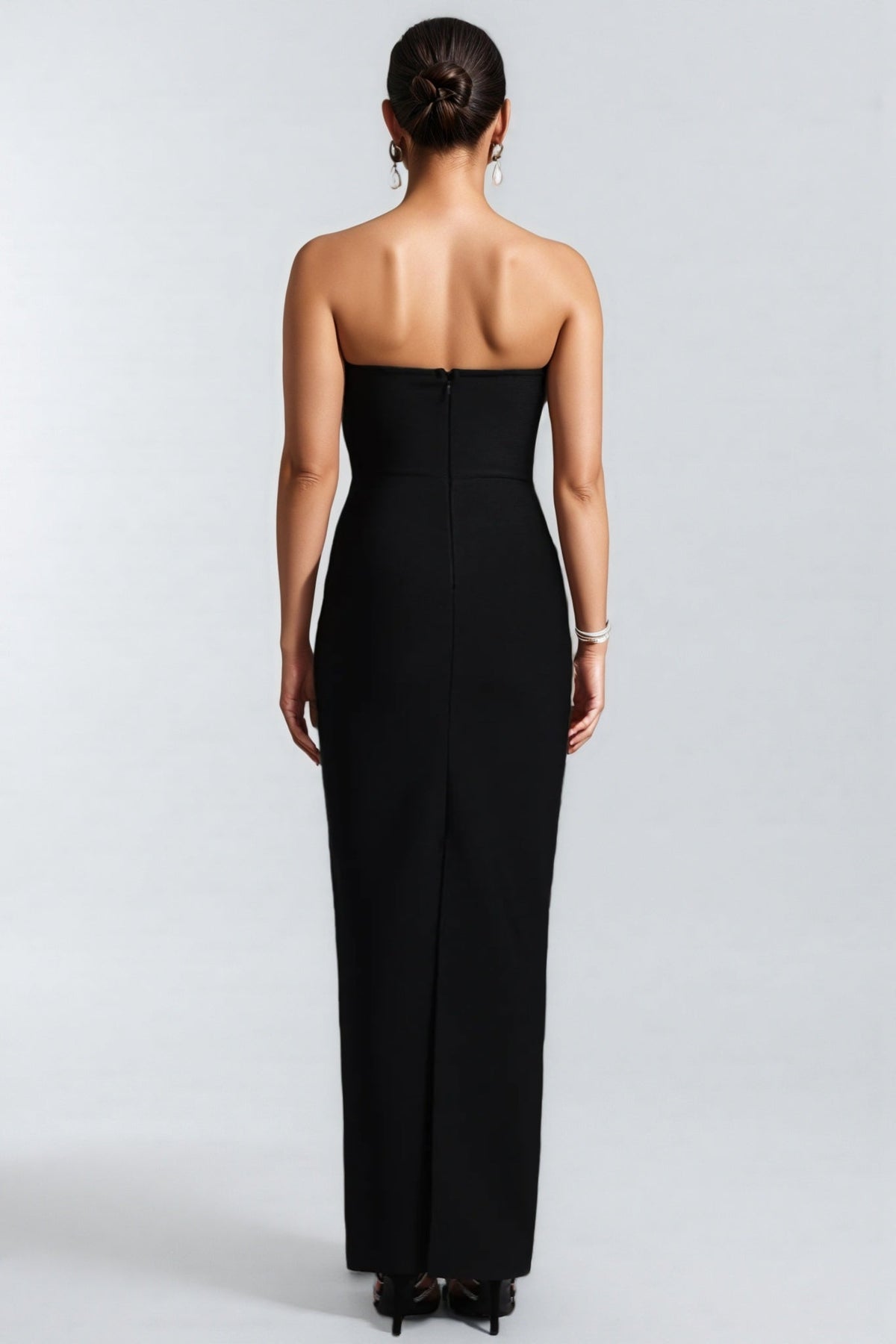 Lala Bandage Strapless Bow Maxi Dress - View 5