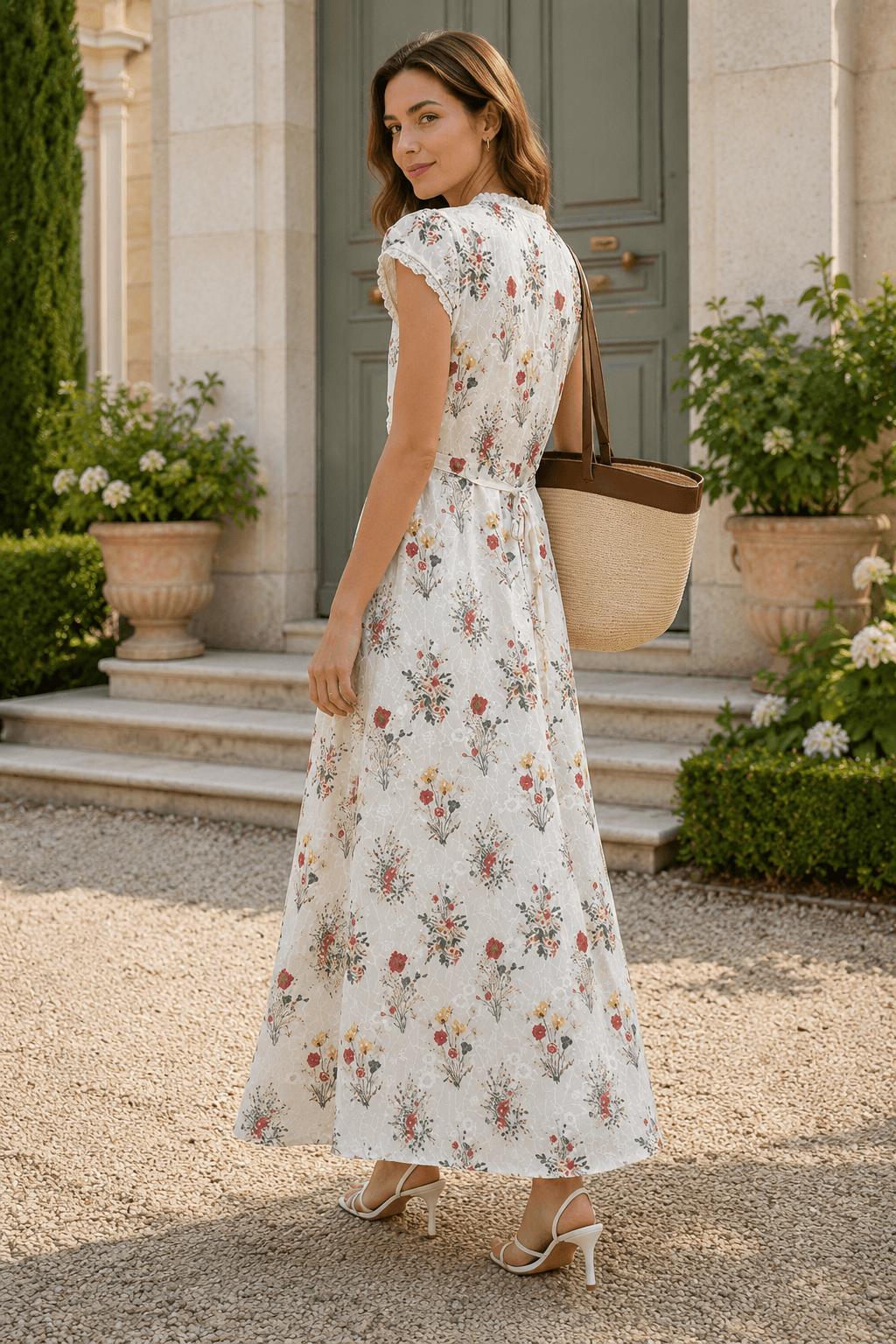 Embroidered Floral Dress