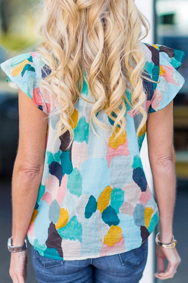 Abstract Print Top