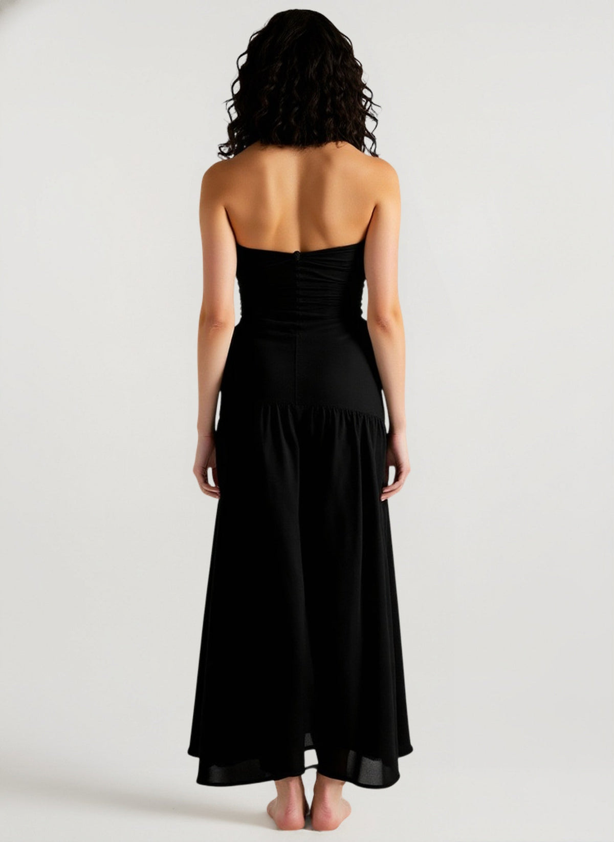 Solid Tube Cutout Vacation Dress