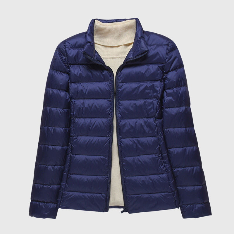 Hooded Zip Front Lightweight Quilted Puffer Jacket 9
