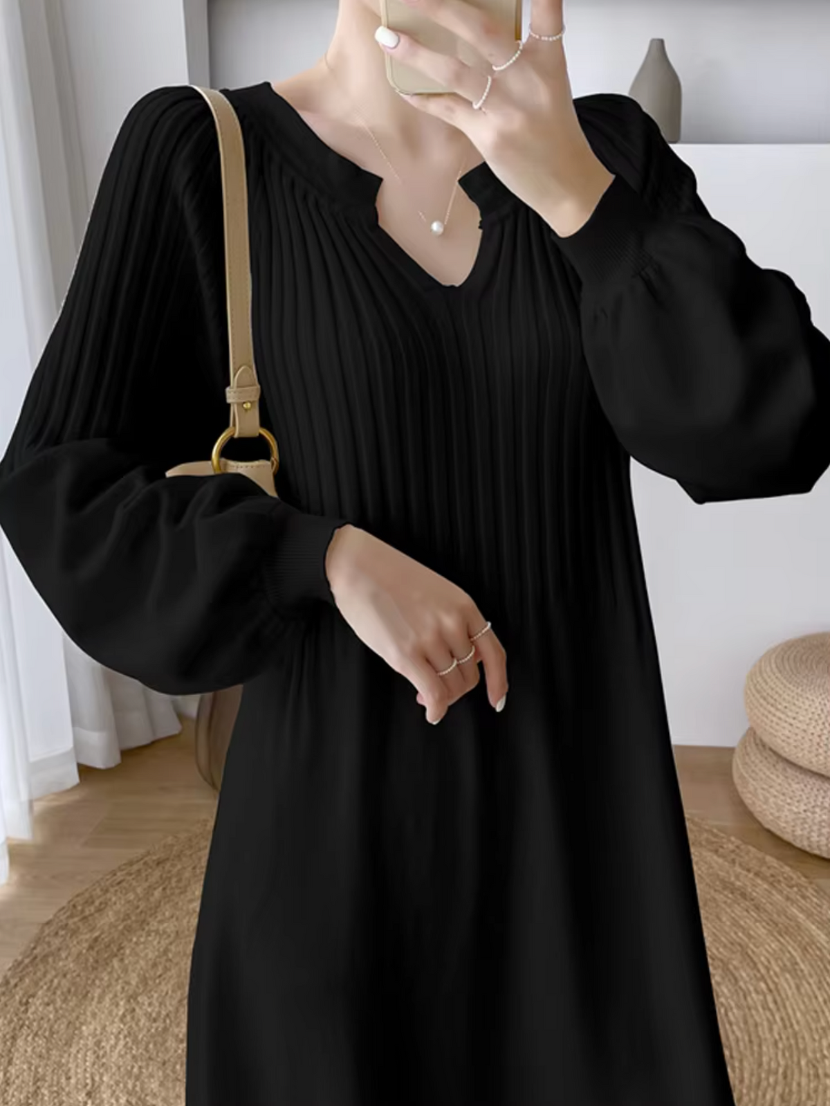 Leticia Statement Loose Knit Maxi Dress for Women Evening Wear Edit - View 6