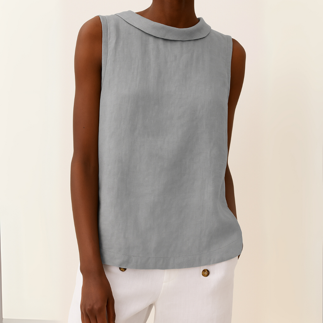 Roll Neck Sleeveless Shell Top