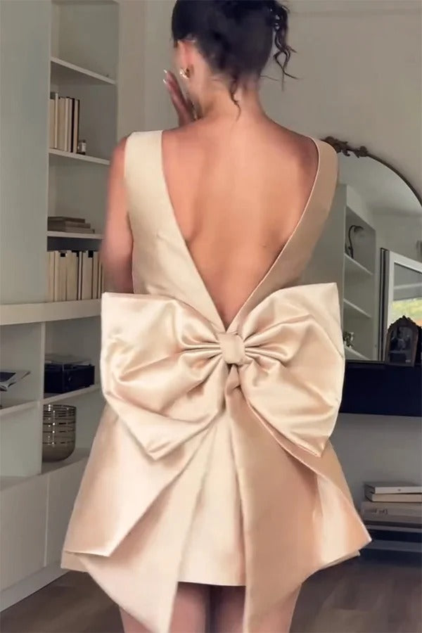 Daisy Satin Mini Dress - View 3