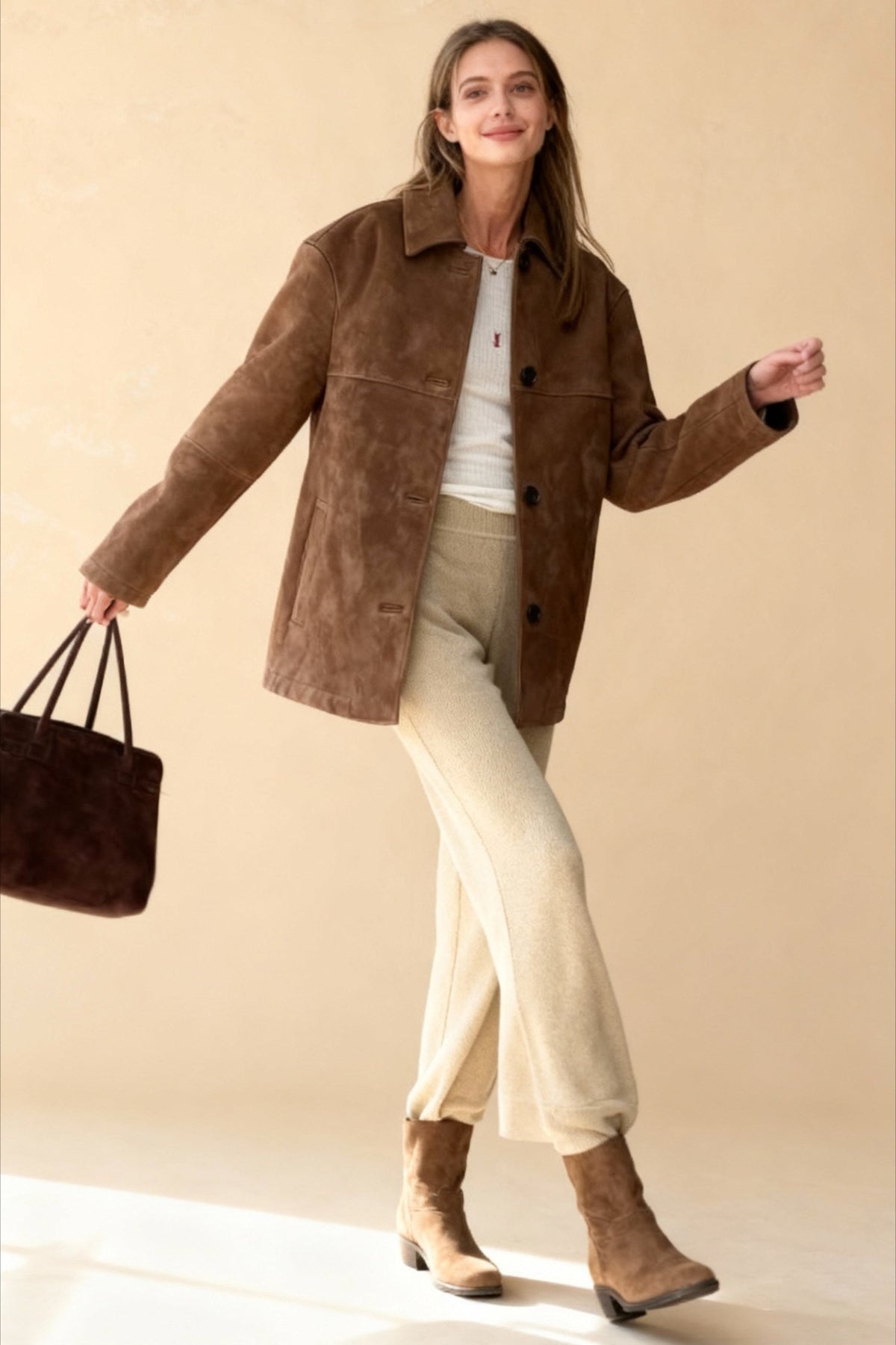 Fashion Solid Stylish Elegant Long Sleeve Jacket