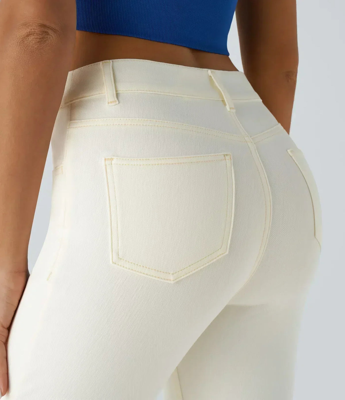 High Waist Straight Leg Pull On Jeans 32