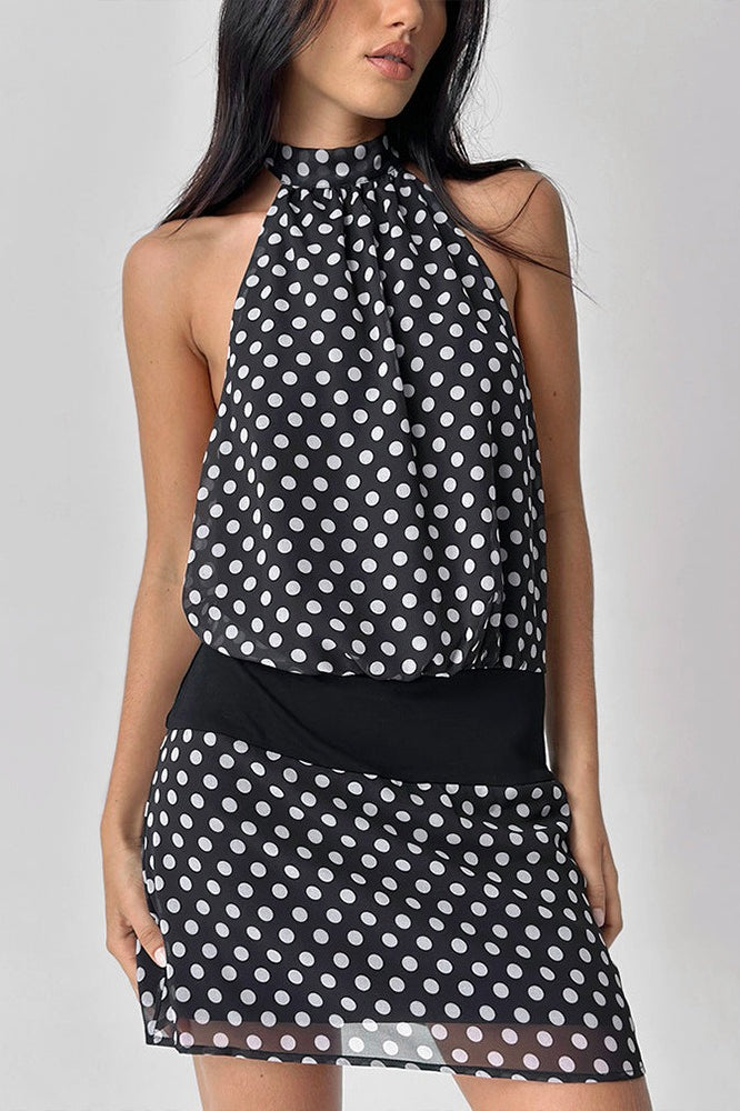 Halter-Neck Mini Dress