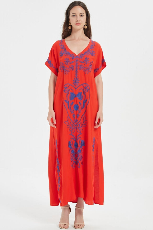 Boho Print Slit Dress | Dress In Beauty