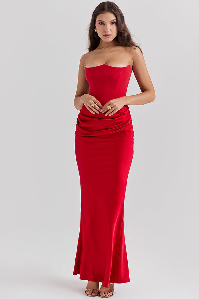 Persephone Off Shoulder Bustier Dress - View 18