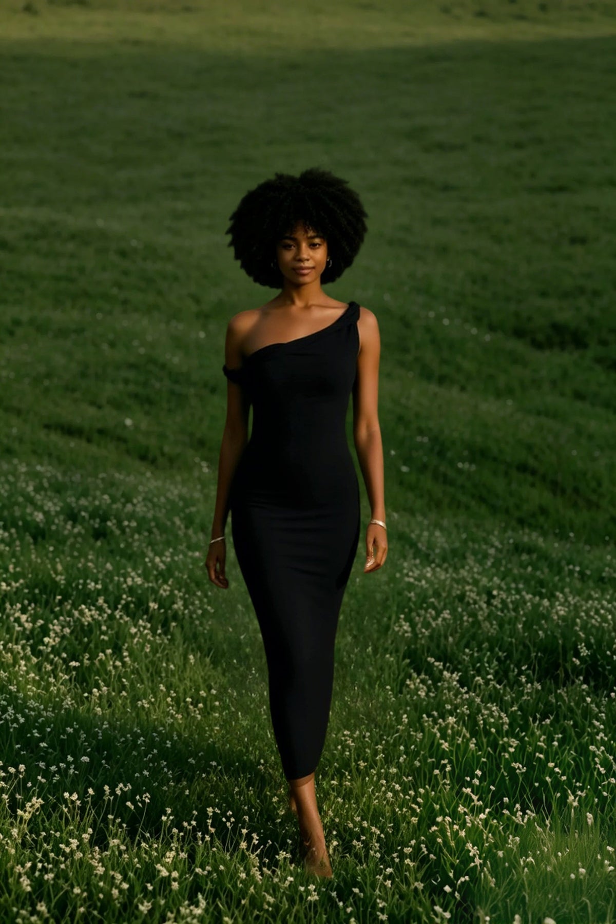 One Shoulder Bodycon Midi Party Dress - View 7