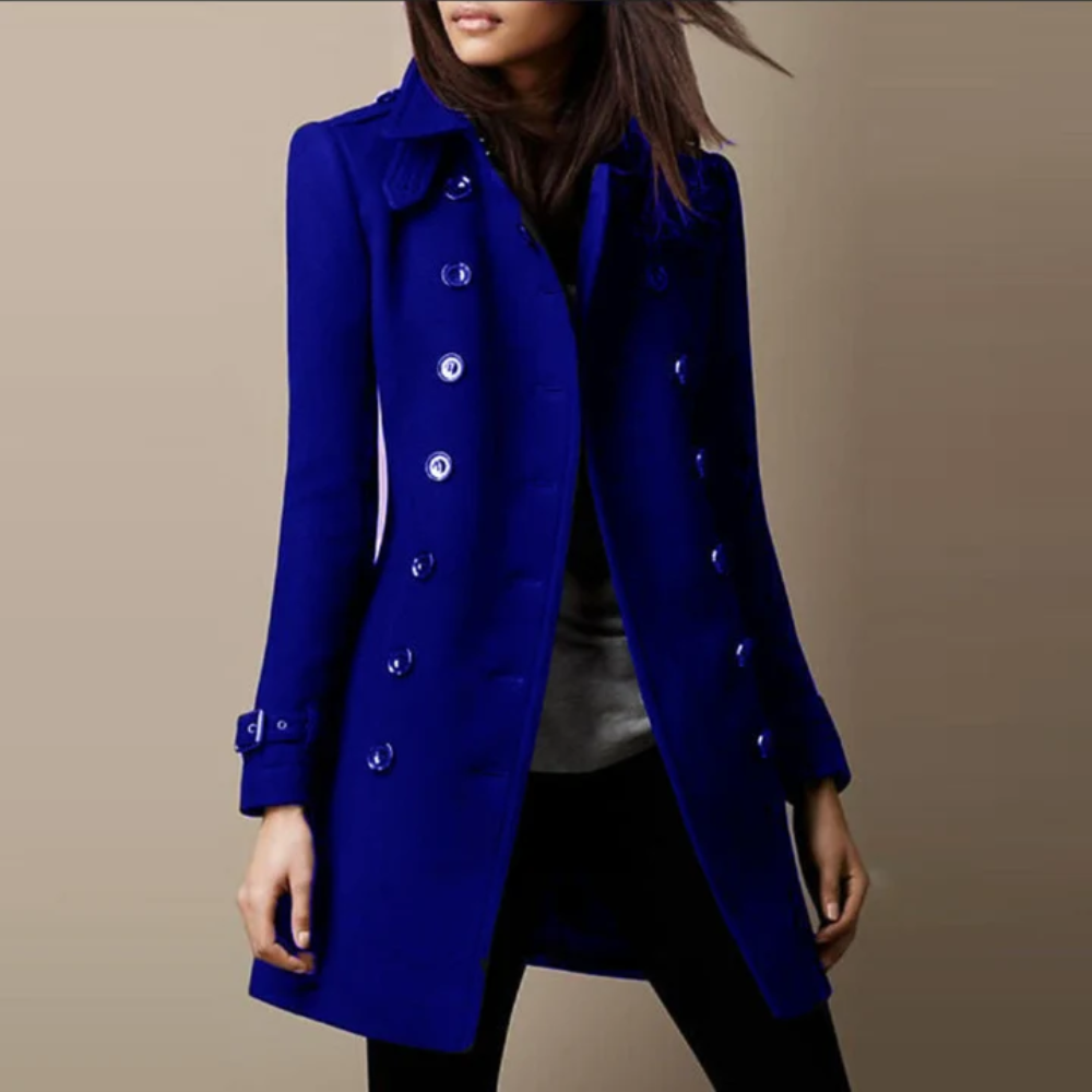 Double Breasted Longline Trench Coat 3