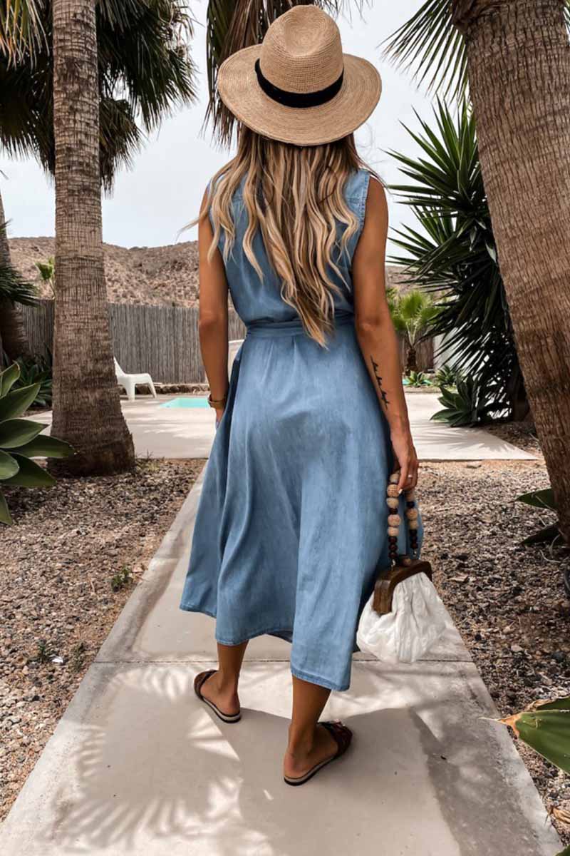 Florcoo Plaid Shirt Long Sleeve Single Dress