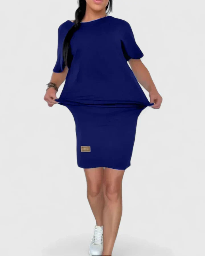 Boxy Short Sleeve Top and Bodycon Mini Skirt Two Piece Set 6