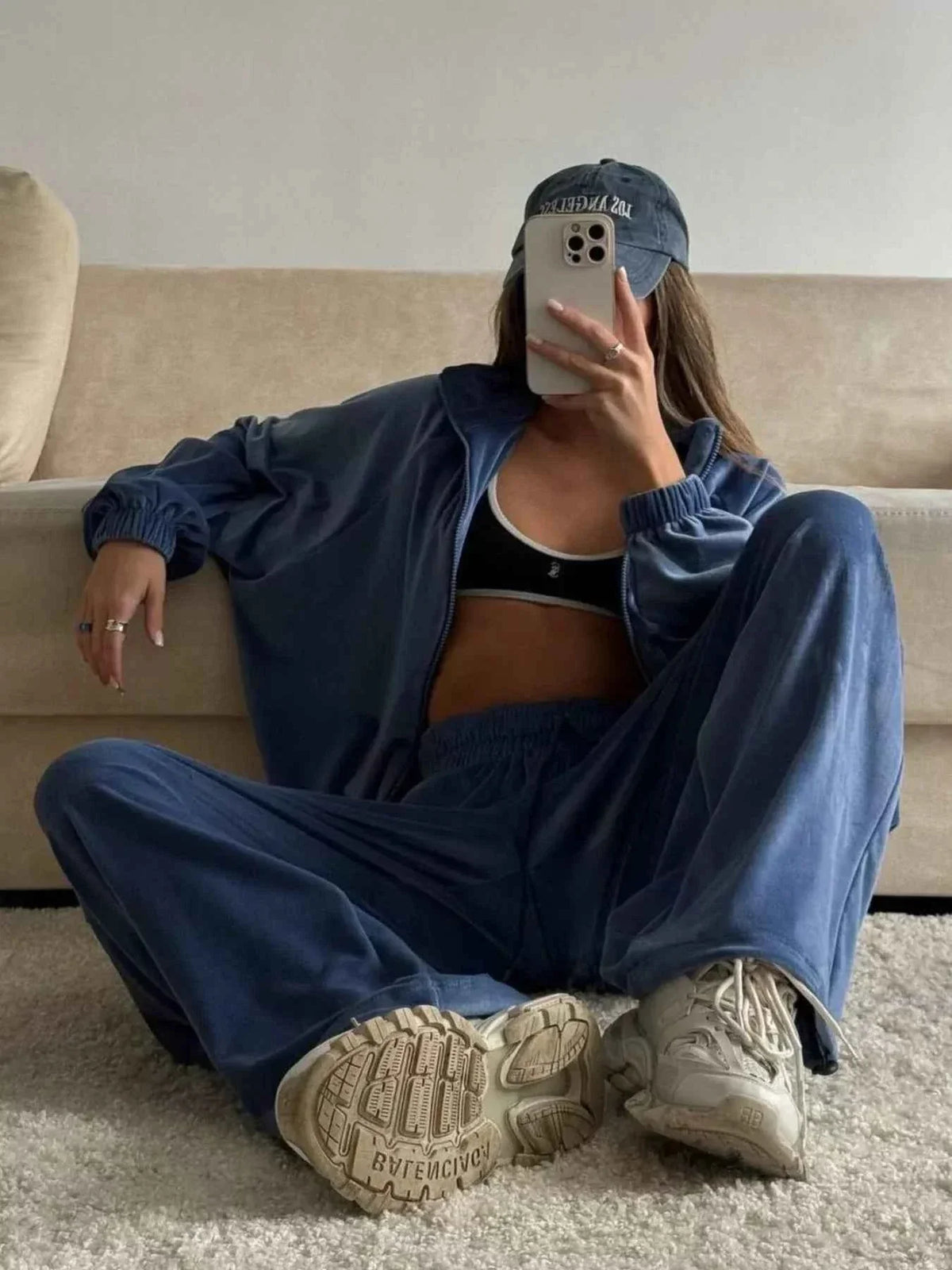 Zip-Up Hoodie and Joggers Set