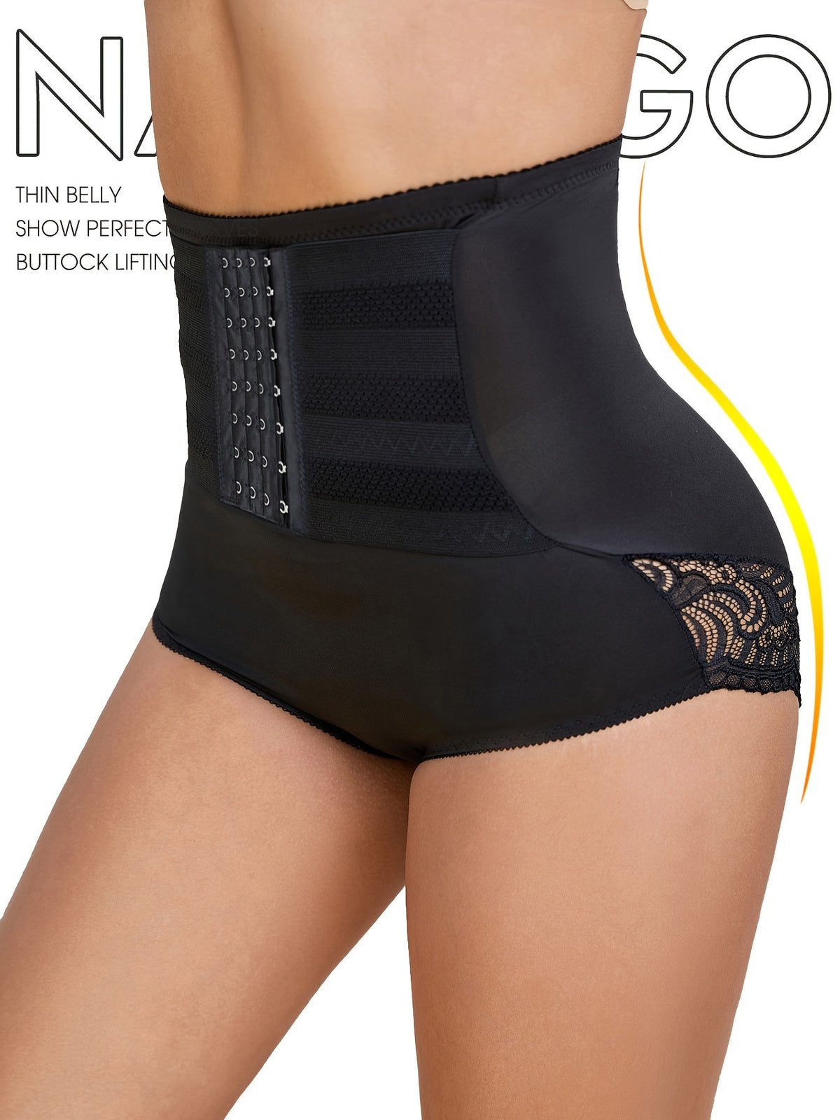 High Waist Hook Closure Waist Trainer Shaping Briefs 6