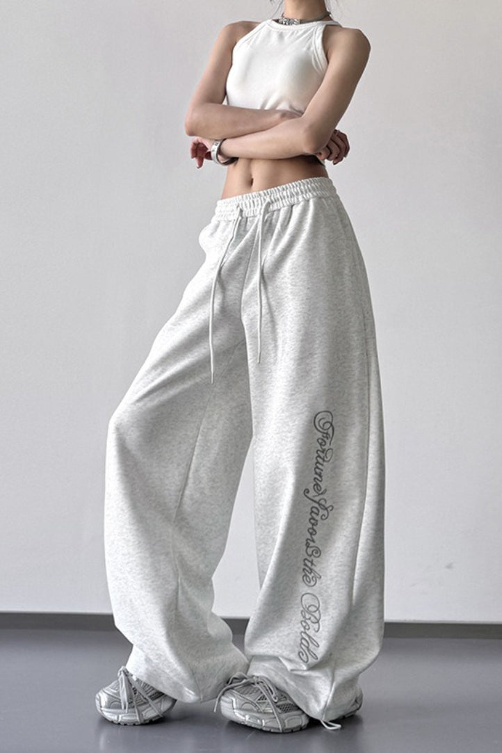 High Waist Wide Leg Straight Pants