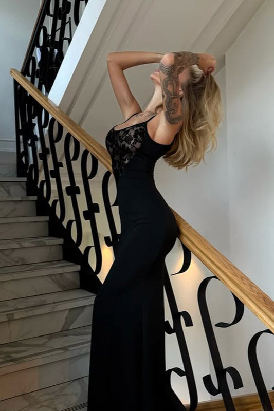 Lace Bodycon Maxi Dress