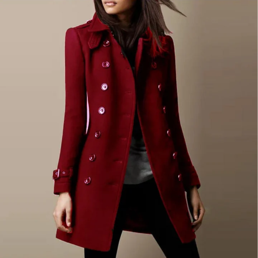 Double Breasted Longline Trench Coat 4