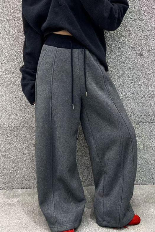 Fluid Wide Leg Fleece Sweat Pants