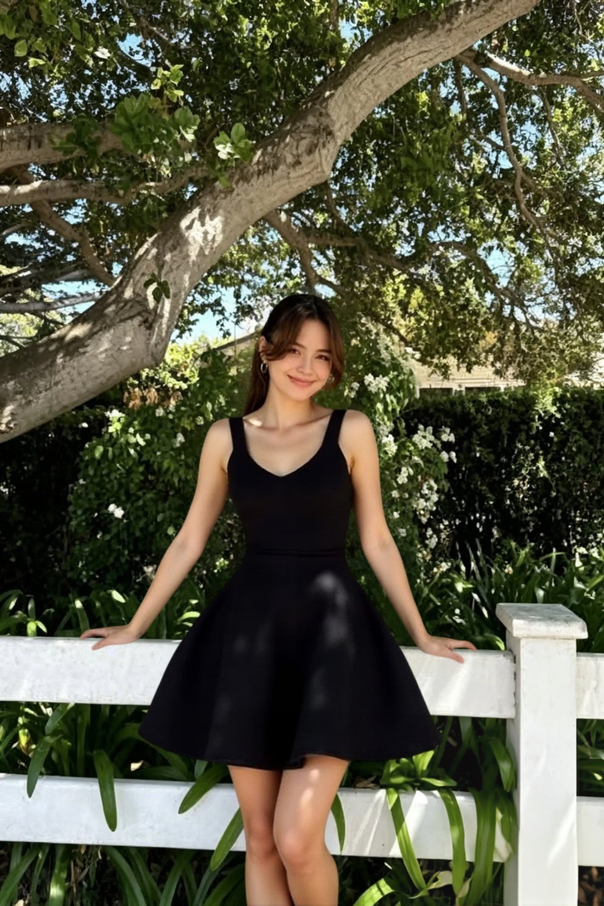 High-Waist Mini Dress