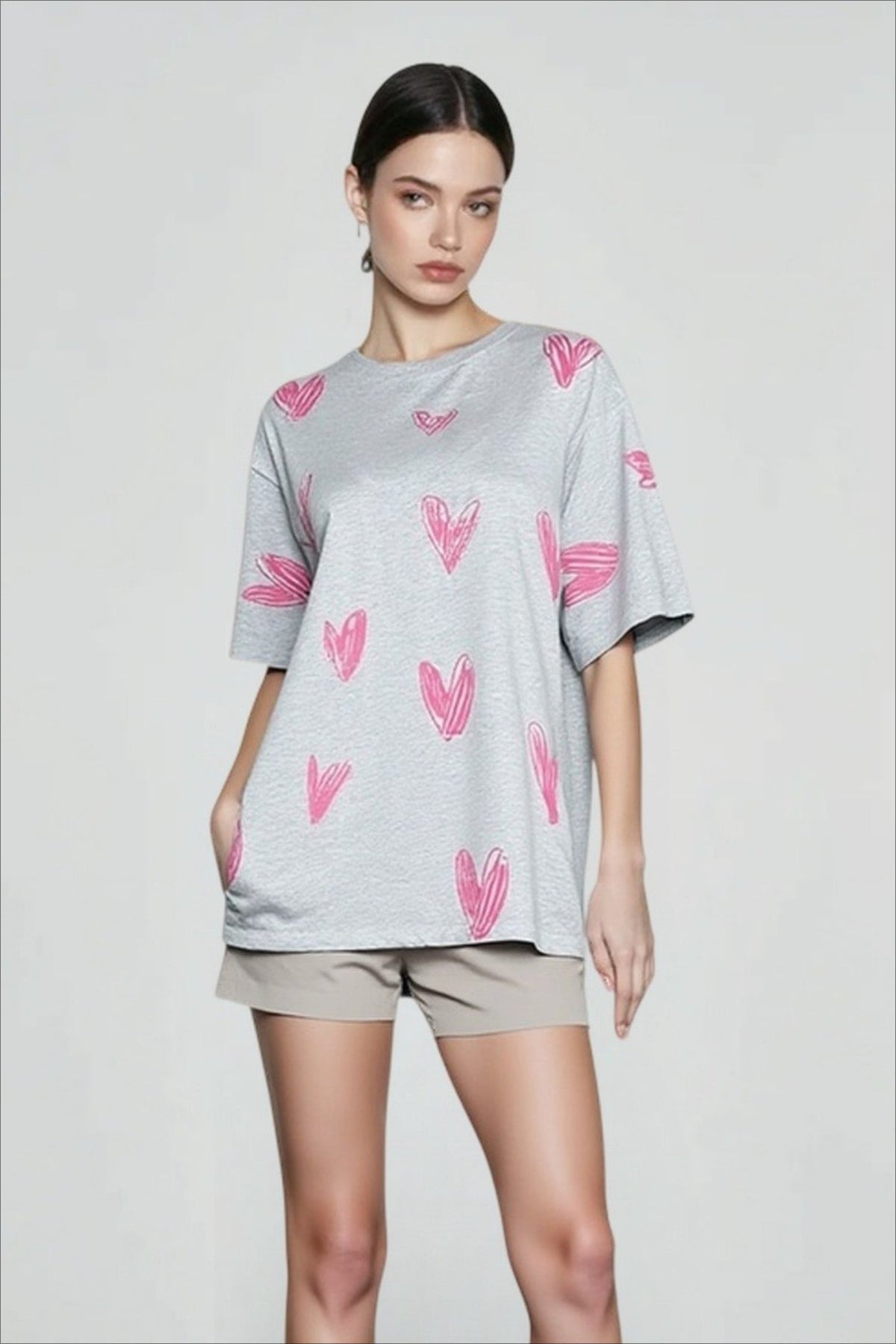 Graphic Heart Top