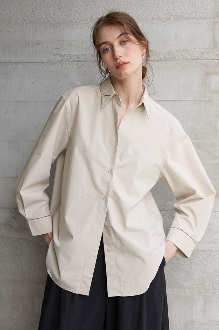 French Lazy Sheer Blouse