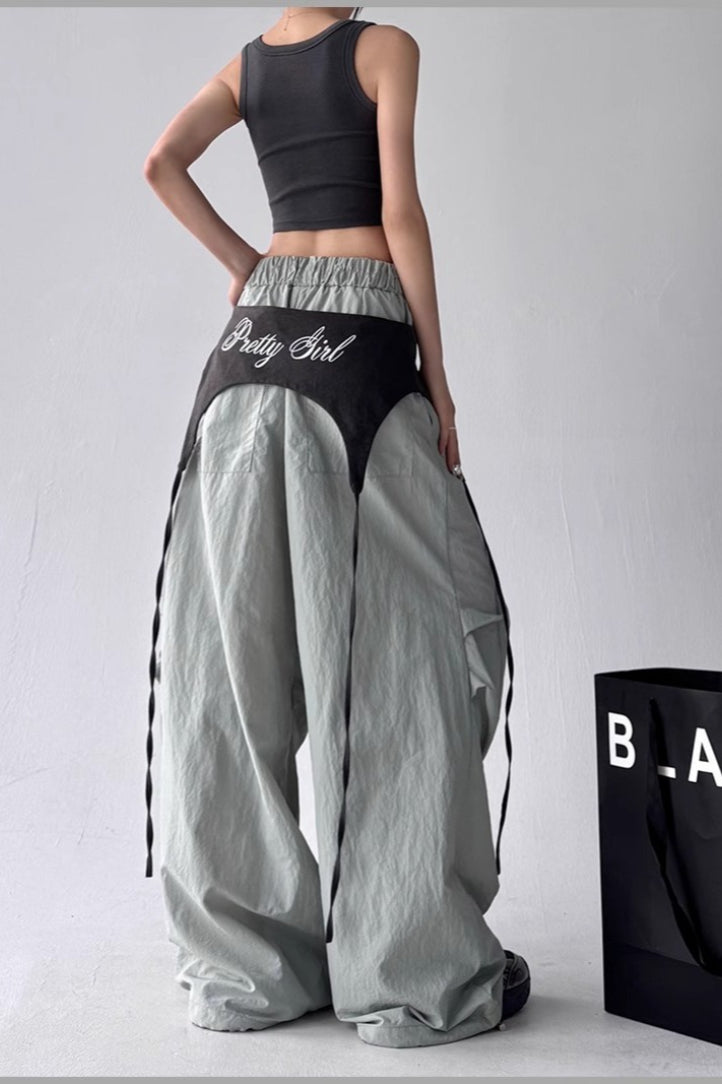 Vintage Jazz Loose Straight Cargo Pants