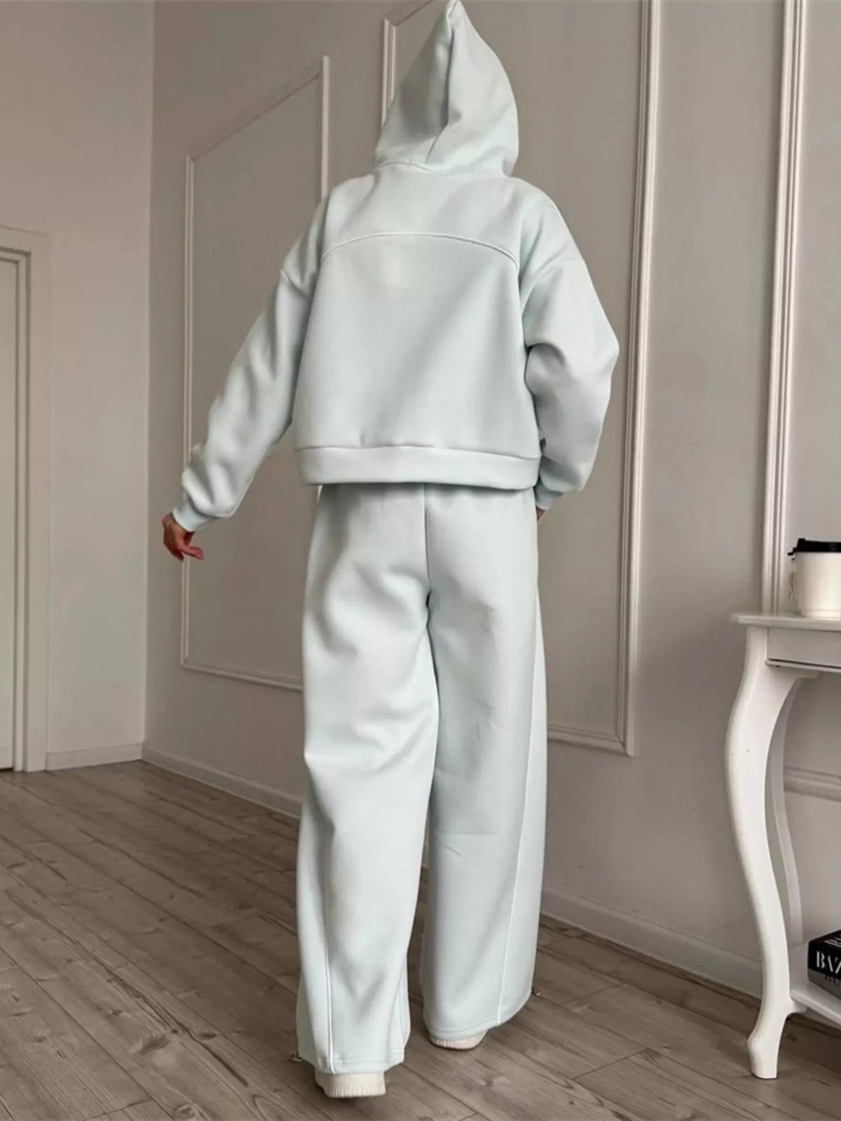 Fleece Zip-Up Hoodie and Joggers Set