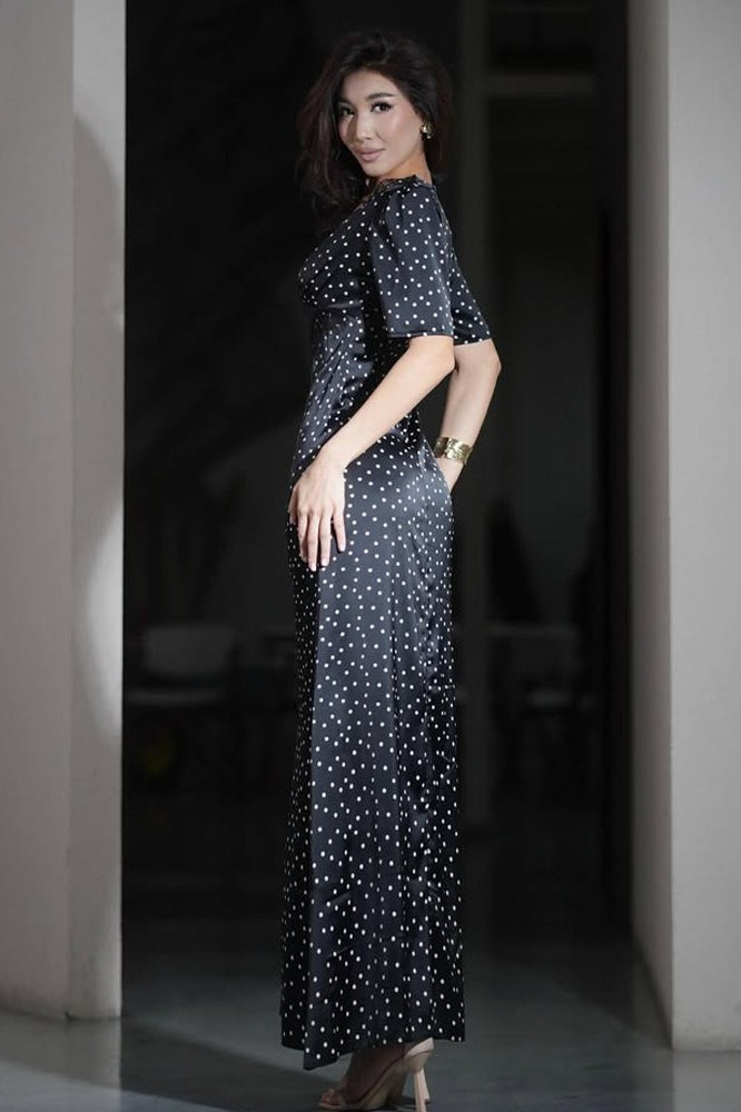 Deep V-Neck Lace Dress