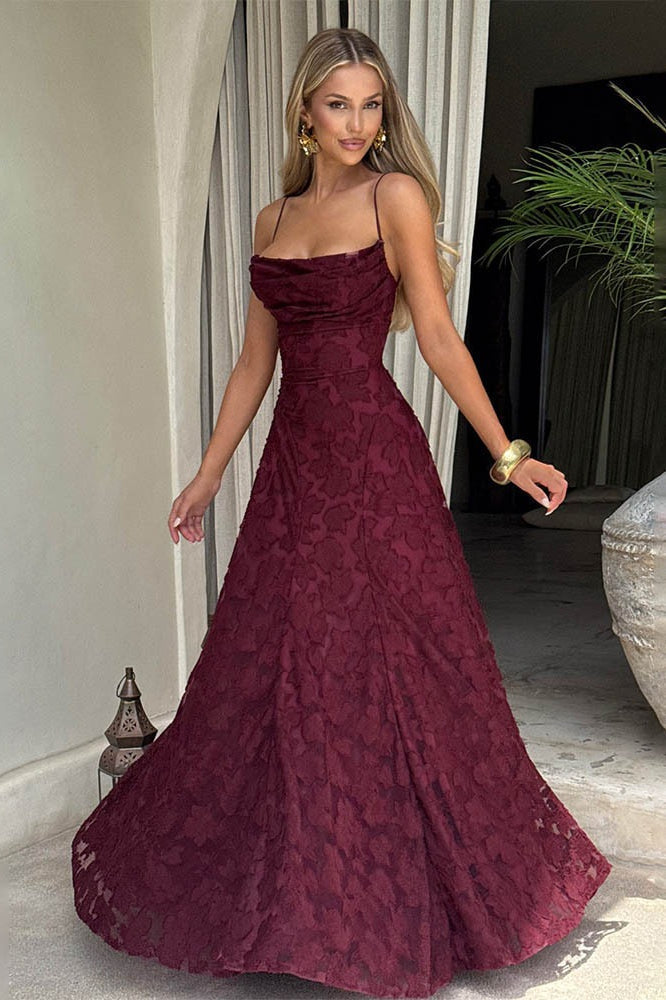 Backless Chiffon Maxi Dress - View 9