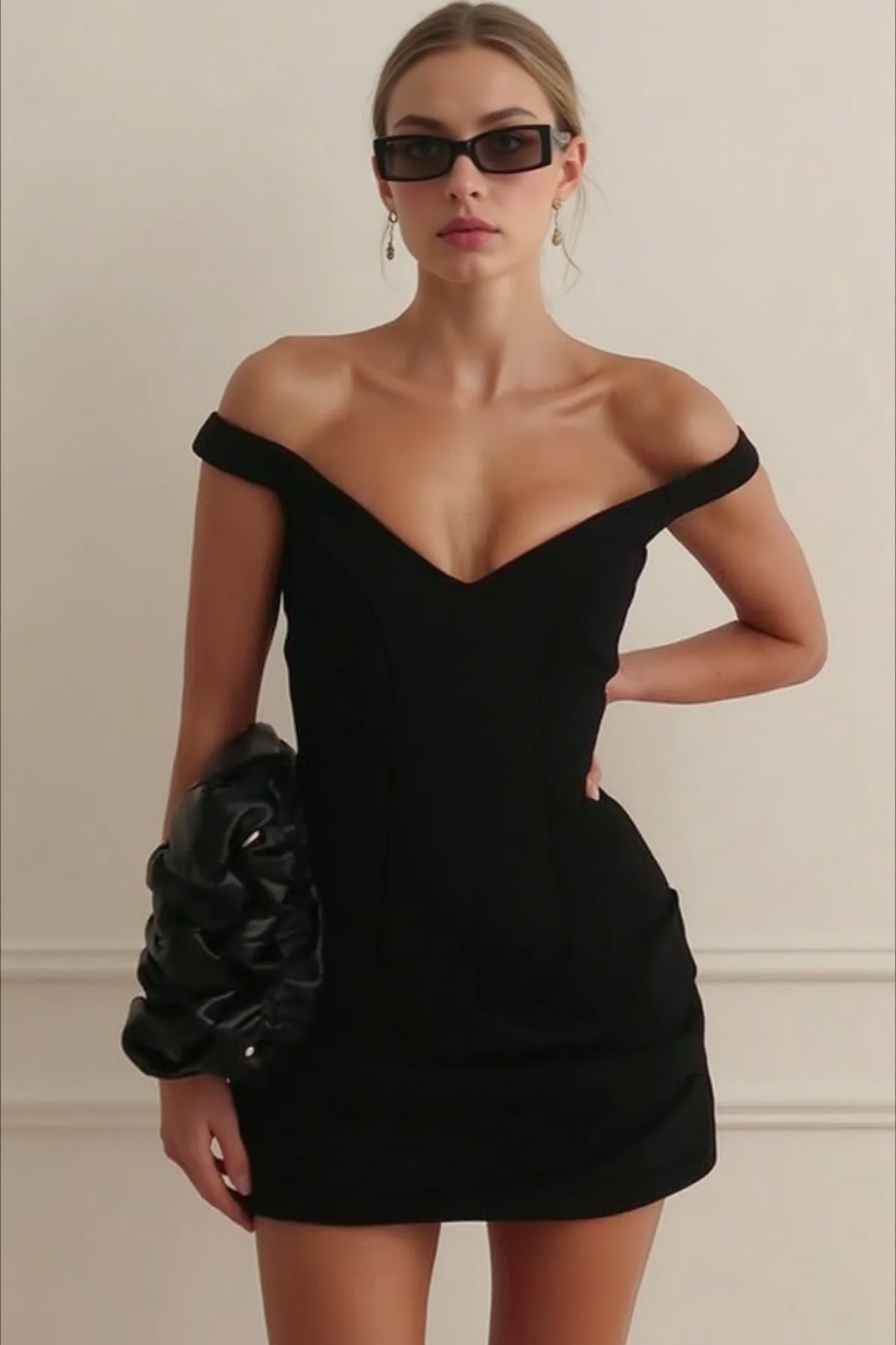V-Neck Sleeveless Bodycon Mini Party Dress