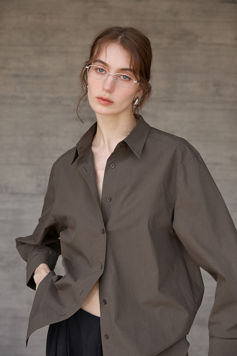 French Lazy Sheer Blouse