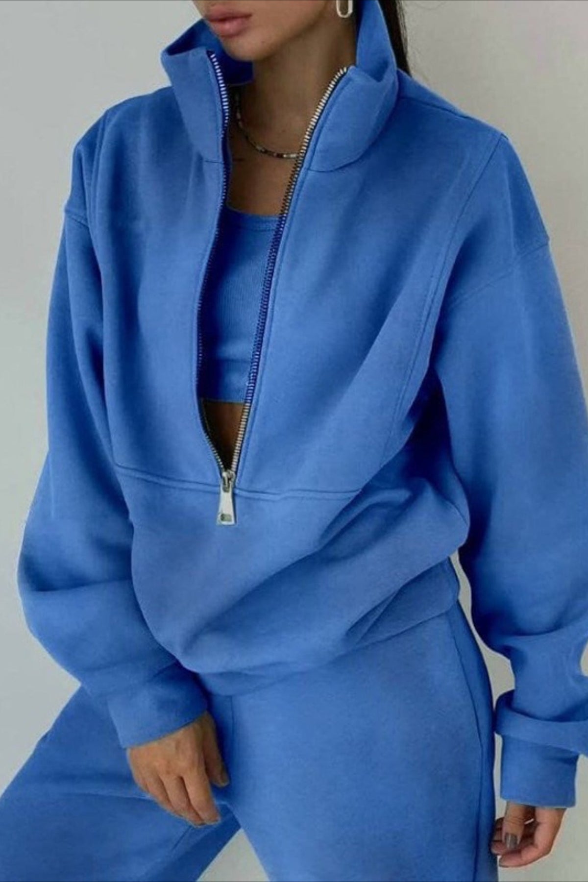 Fleece Hoodie Joggers Activewear Set